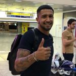 Renan Peixoto desembarcou em Curitiba. Foto: Twitter/@Sawafito