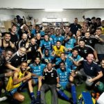 Azuris comemora vaga nas quartas. Foto: Divulgação/Azuris