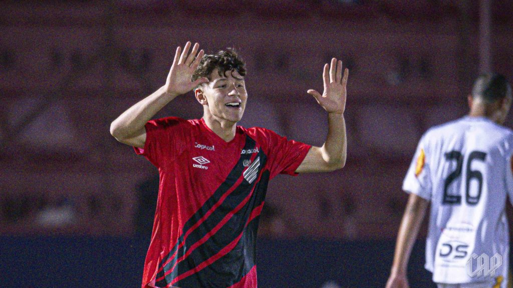 Gustavo Gomes marcou um gol na Copinha. Foto: Anderson Lira / Athletico Paranaense