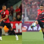 Matheus Felipe e Lucas Belezi disputam posição no Athletico-PR - Foto: Divulgação/athletico.com.br