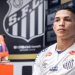 Rodrigo Ferreira pelo Santos. Foto: Raul Baretta/ Santos FC.