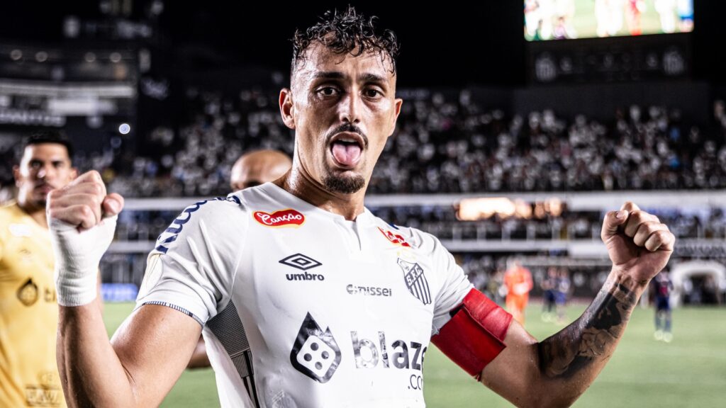 Diego Pituca capitão (Foto: Raul Baretta/Santos FC)