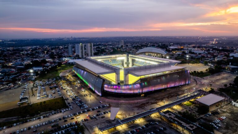 Arena Pantanal. Foto: Drone Daniel Meneses/Secom-MT
