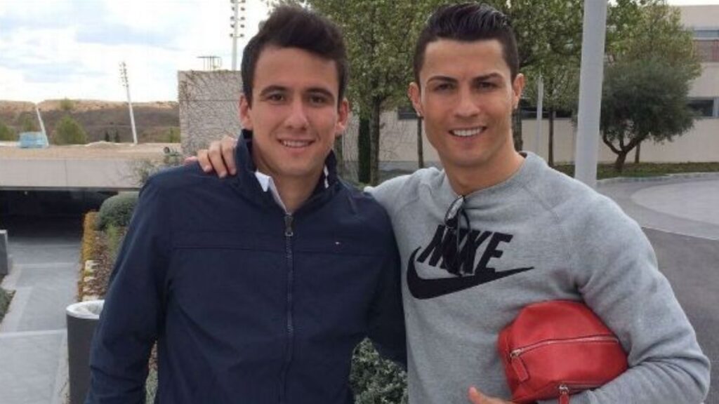 Pablo tira foto com Cristiano Ronaldo (Foto: Arquivo pessoal)