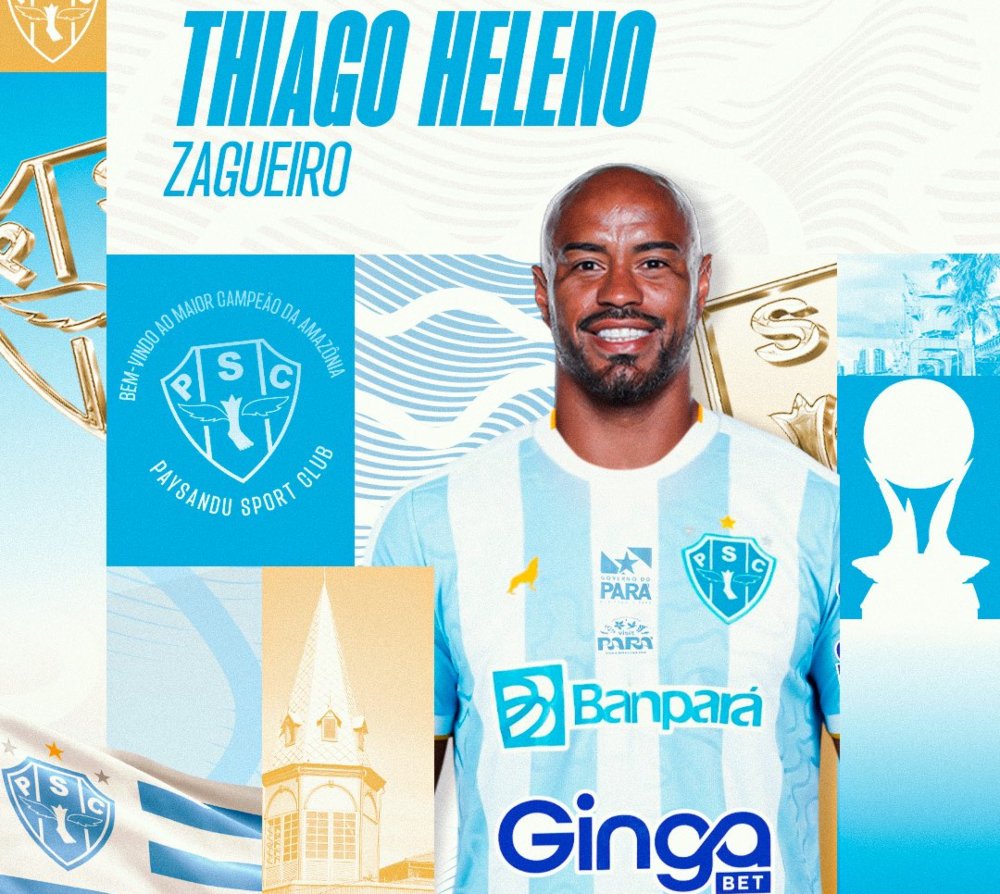 Thiago Heleno anunciado no Paysandu (Foto: Divulgação/Paysandu)