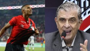 Leozinho bate de frente com Petraglia no Athletico-PR (Foto: athletico.com.br)