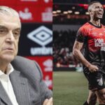 Leozinho bate de frente com Petraglia no Athletico-PR (Foto: athletico.com.br)