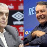 Petraglia, presidente do Athletico-PR e Pedrinho do Cruzeiro - (Foto: Divulgação/Athletico/Cruzeiro)