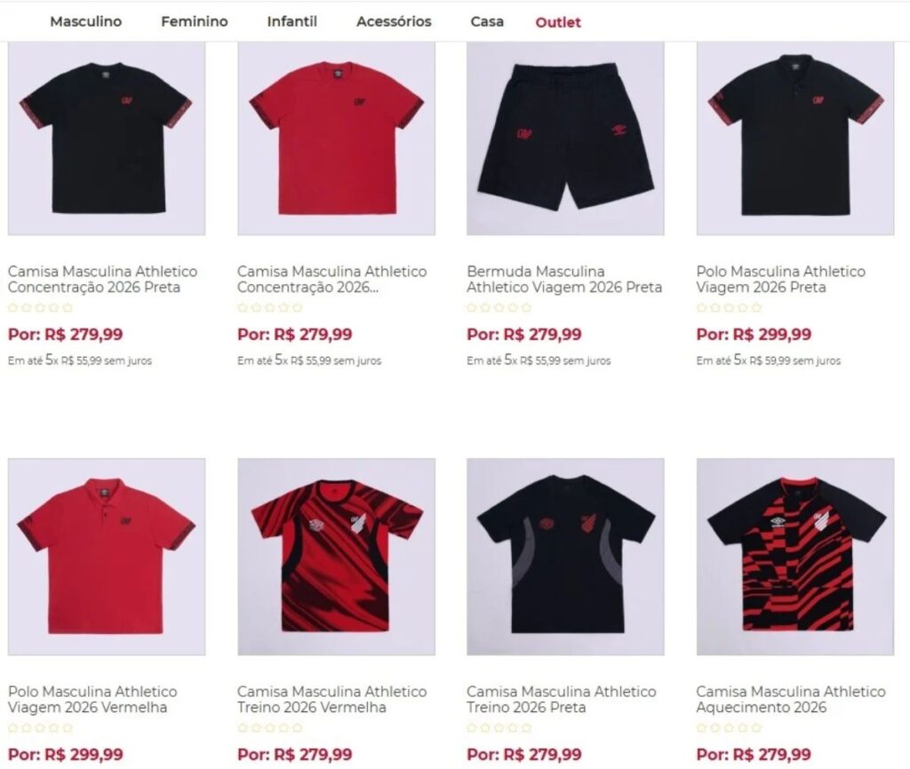 Athletico-PR apresenta novos uniformes fora de campo